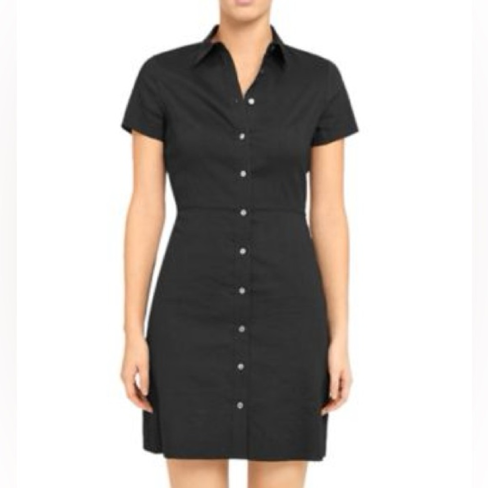 NWT Theory Charcoal Button-Up Dress